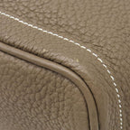 Hermes Tote Bag Garden Party PM 36 Negonda Etoupe Silver Gray Leather