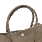 Hermes Tote Bag Garden Party PM 36 Negonda Etoupe Silver Gray Leather