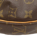 Louis Vuitton Shoulder Bag Croissant MM Monogram Canvas Gold Brown