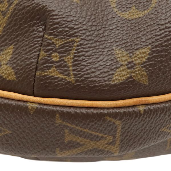 Louis Vuitton Shoulder Bag Croissant MM Monogram Canvas Gold Brown