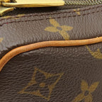 Louis Vuitton Shoulder Bag Croissant MM Monogram Canvas Gold Brown