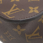 Louis Vuitton Shoulder Bag Passy Monogram Canvas Leather Gold Brown Bordeaux