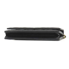 Chanel Chain Wallet Quilted Shoulder Bag Caviar Leather Black Gold