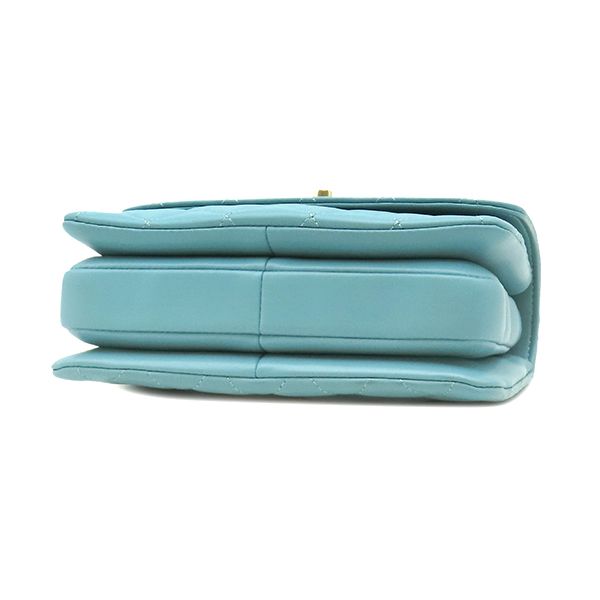 Chanel Shoulder Bag Trendy CC Mini Top Handle Lambskin Light Blue Gold Light CC