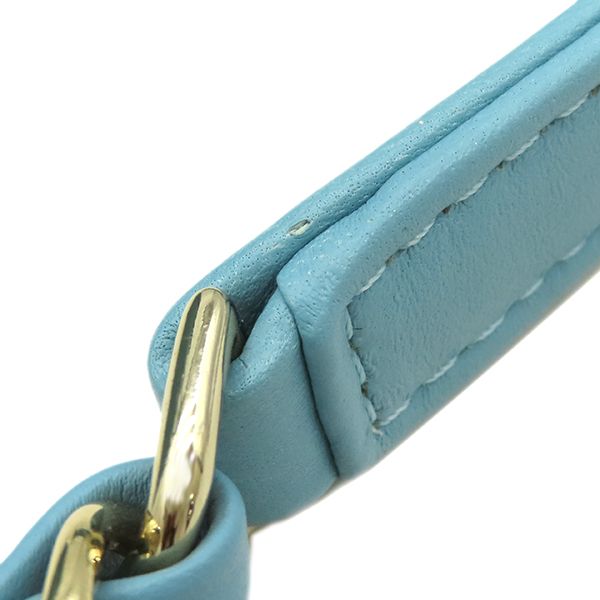 Chanel Shoulder Bag Trendy CC Mini Top Handle Lambskin Light Blue Gold Light CC