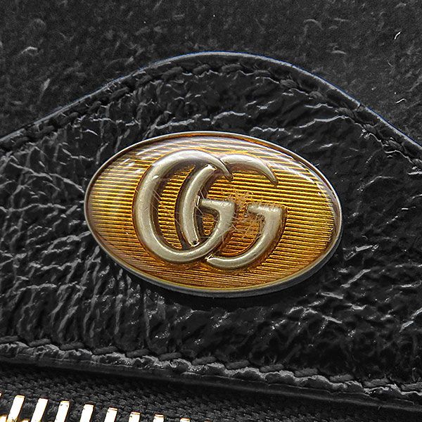 Gucci Shoulder Bag Ophidia Small Pochette Suede Black Gold Sherry Line