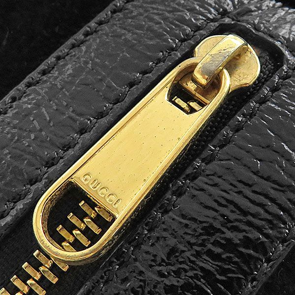 Gucci Shoulder Bag Ophidia Small Pochette Suede Black Gold Sherry Line