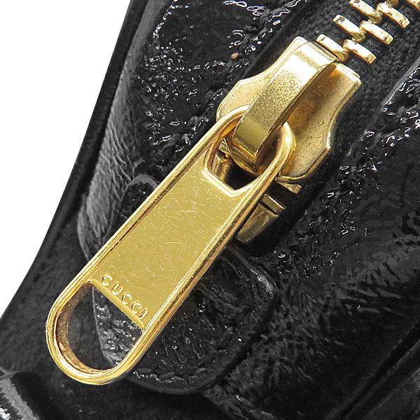 Gucci Shoulder Bag Ophidia Small Pochette Suede Black Gold Sherry Line