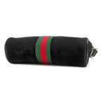 Gucci Shoulder Bag Ophidia Small Pochette Suede Black Gold Sherry Line