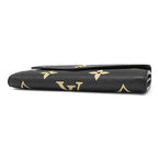 Louis Vuitton Wallet Portefeuille Sarah Monogram Empreinte Black Beige Gold