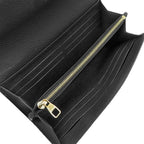 Louis Vuitton Wallet Portefeuille Sarah Monogram Empreinte Black Beige Gold