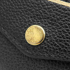 Louis Vuitton Wallet Portefeuille Sarah Monogram Empreinte Black Beige Gold