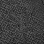 Louis Vuitton Wallet Portefeuille Brazza Taiga Black Silver Bifold