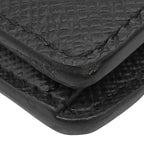 Louis Vuitton Wallet Portefeuille Brazza Taiga Black Silver Bifold