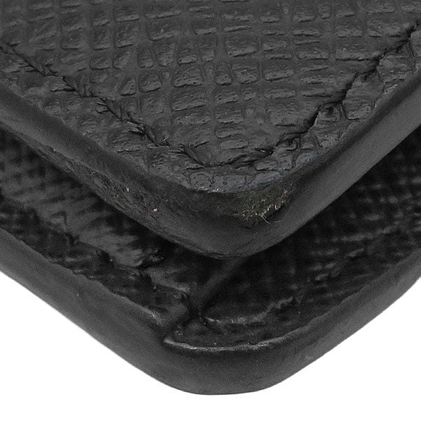 Louis Vuitton Wallet Portefeuille Brazza Taiga Black Silver Bifold