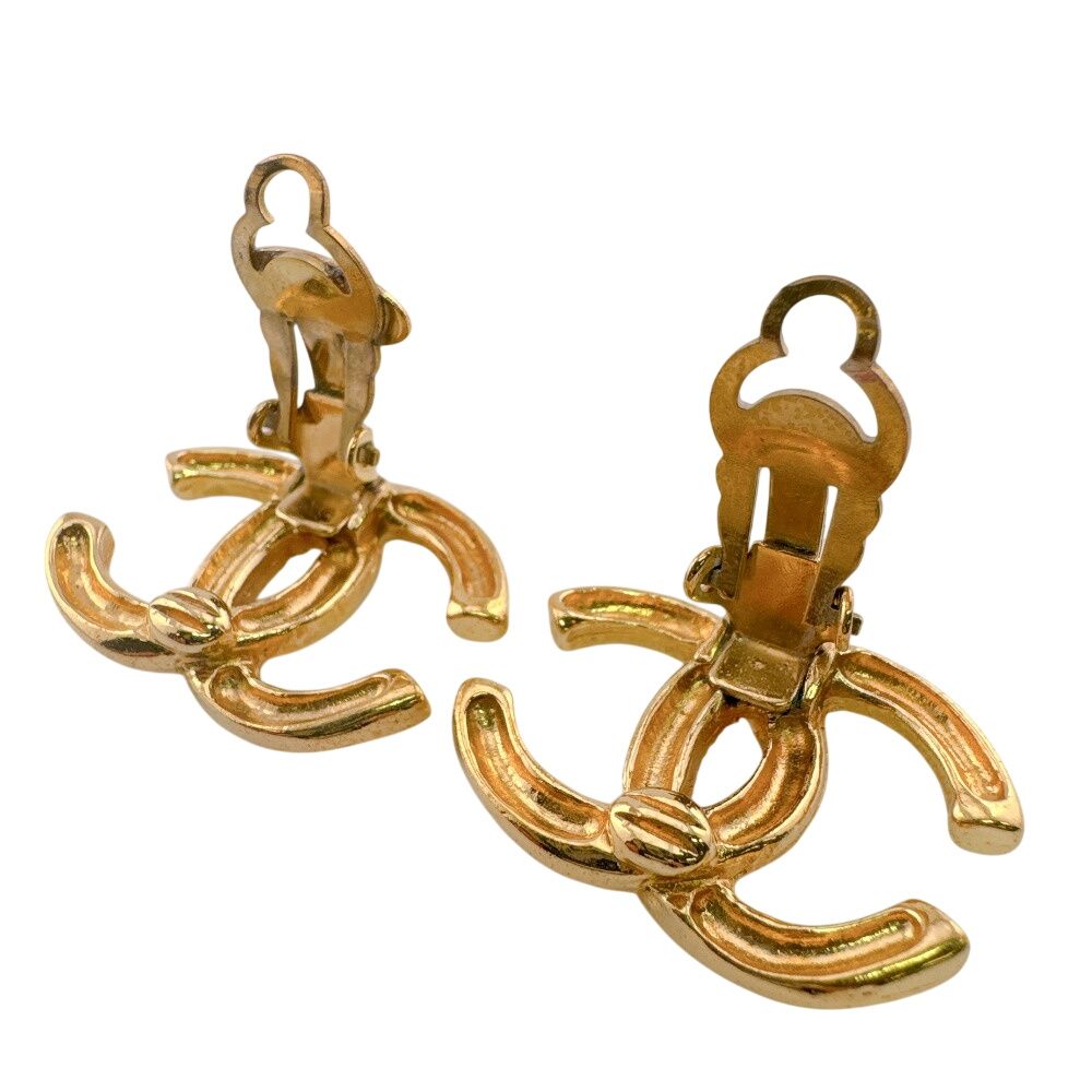 Chanel CC Logo Earrings