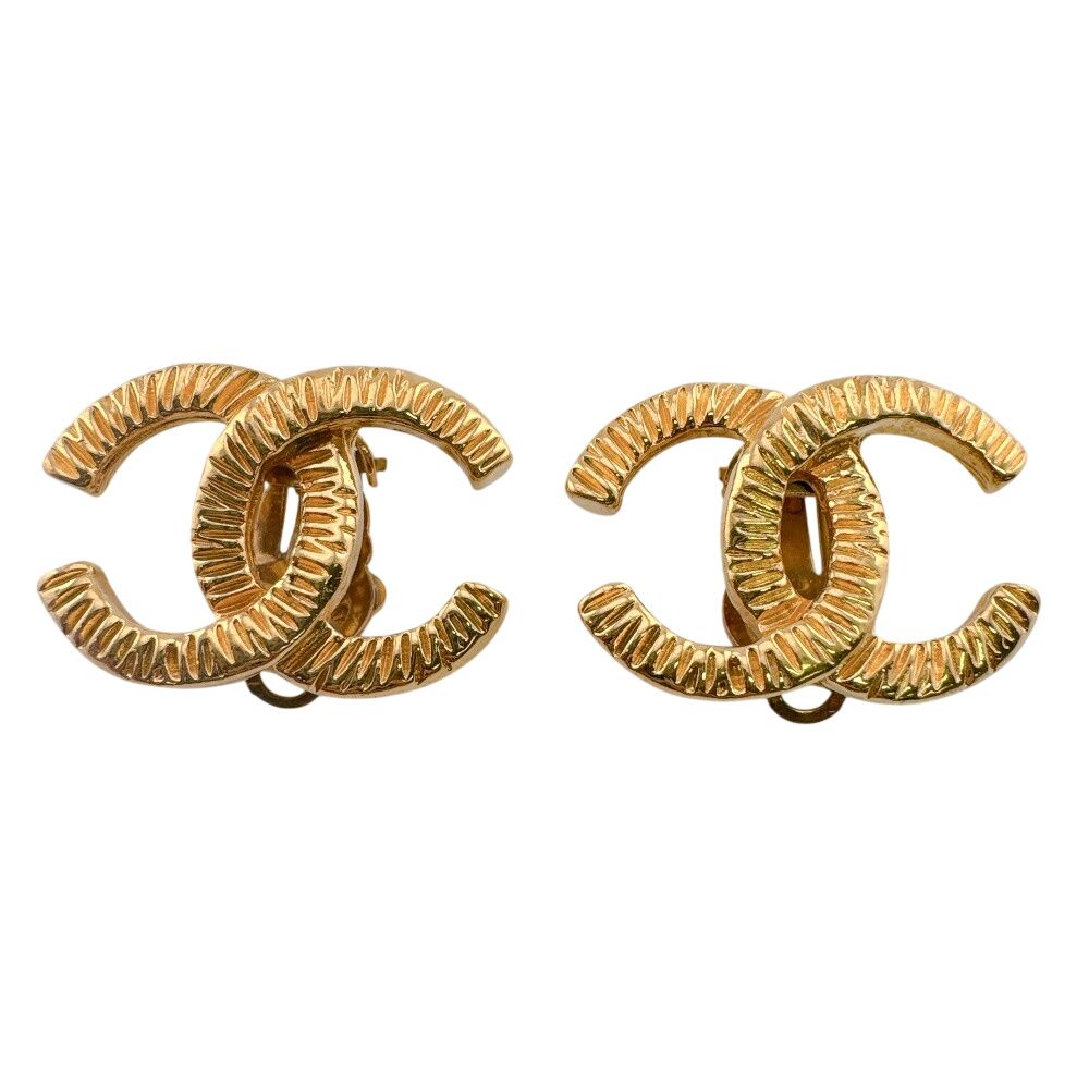 Chanel CC Logo Earrings