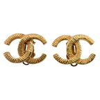 Chanel CC Logo Earrings