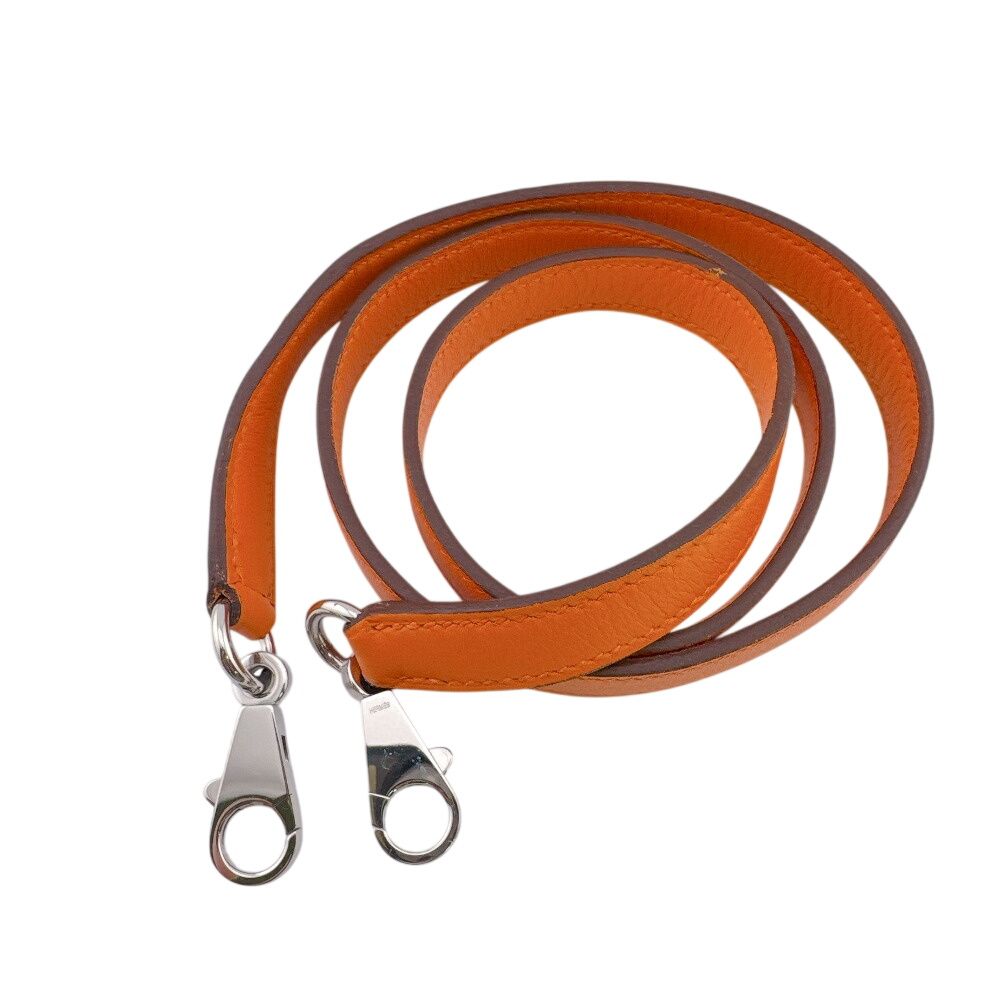 Hermes Shoulder Strap Bag Straps Orange