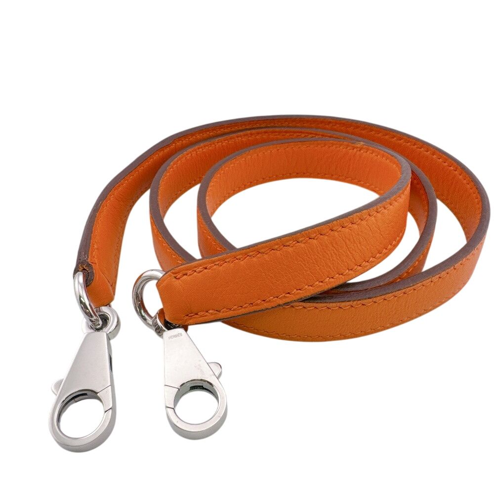 Hermes Shoulder Strap Bag Straps Orange