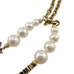 Dior Rhinestone Pearl Necklace