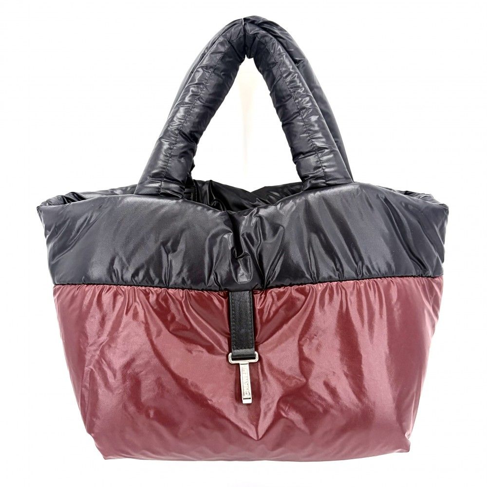 Chanel Handbag Coco Cocoon PM Reversible Tote CC Logo Quilted Nylon Black — view 4