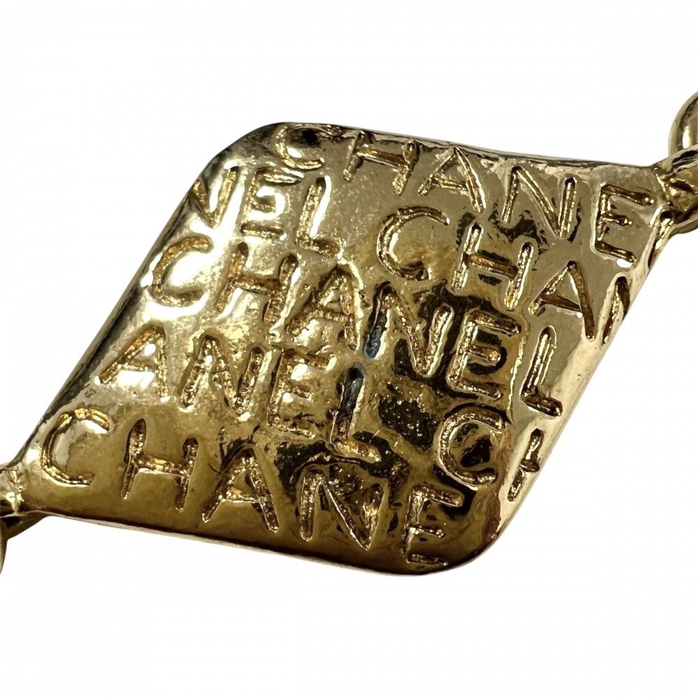 Chanel Necklace CC Logo Mademoiselle Long Gold Plated — view 7