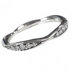 Chanel Ring Camellia Collection Half Eternity 50 Sizes Platinum