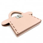 Fendi Card Case Peekaboo Selleria Set Era Leather Pink Silver — view 3