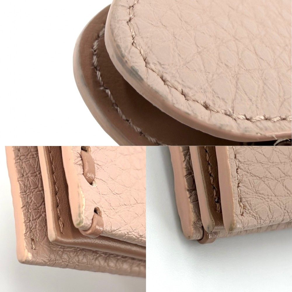 Fendi Card Case Peekaboo Selleria Set Era Leather Pink Silver — view 7
