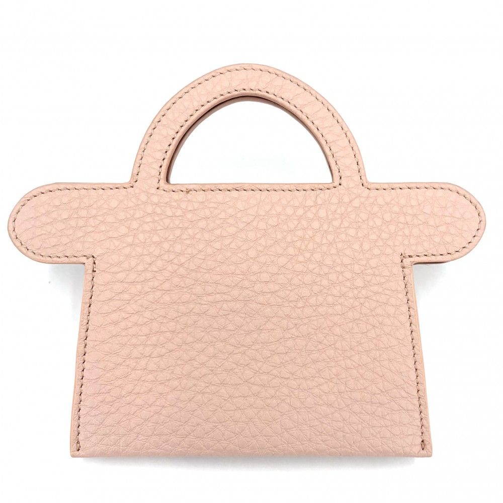 Fendi Card Case Peekaboo Selleria Set Era Leather Pink Silver — view 2