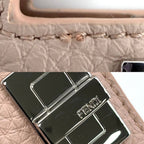 Fendi Card Case Peekaboo Selleria Set Era Leather Pink Silver — view 6