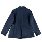 Dior Tailored Jacket Logo Double Breasted 40 Navy Wool Nylon — view 2