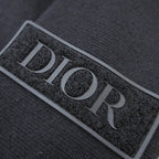 Dior XXL Knit Sweater Wool Long Sleeve Crew Neck Logo Patch Embroidery Black — view 4