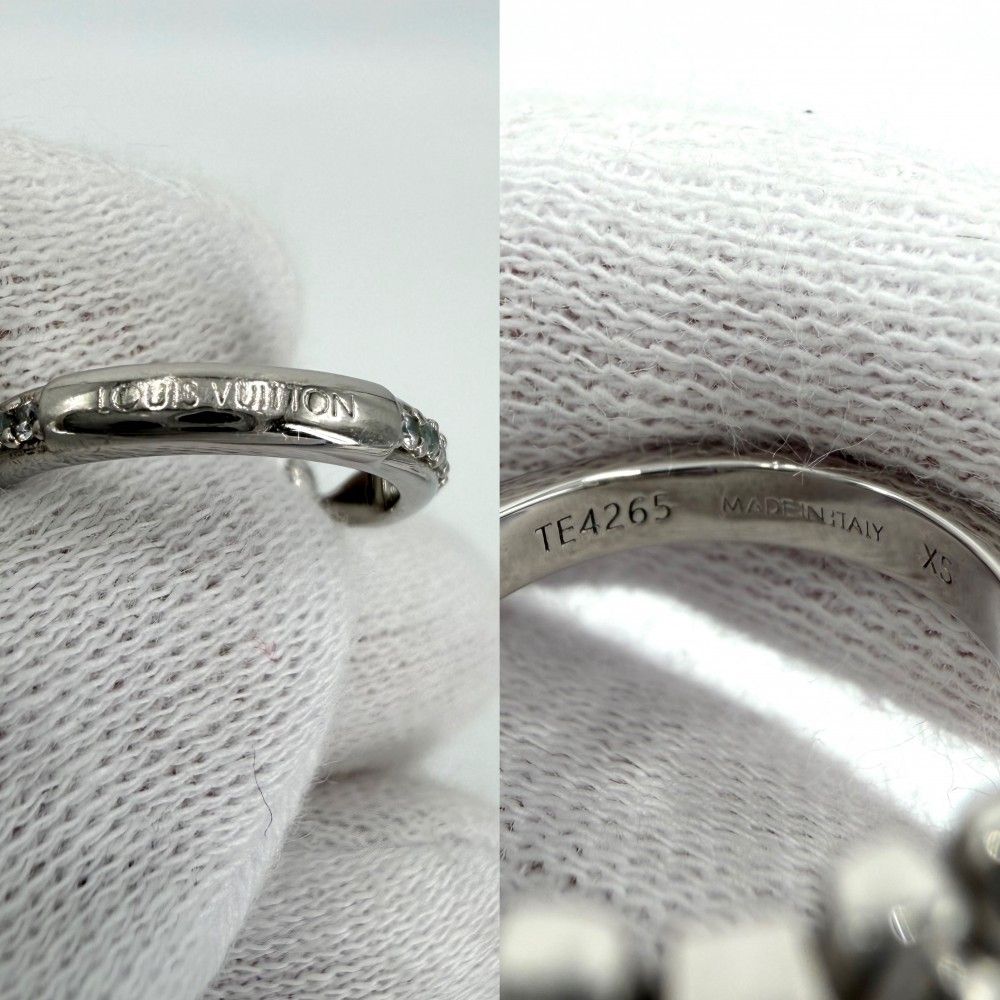 Louis Vuitton Ring Monogram Flower LV Iconic XS Silver — view 3