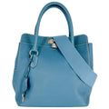 Hermes 2-Way Shoulder Crossbody Toolbox 26 Bag Leather Blue Silver