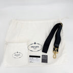 Prada 2-Way Canapa Mini Denim Shoulder Bag Crossbody Triangle Logo Cotton — view 8