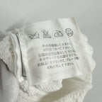 Chanel Knit Turtleneck Sleeveless Logo Plate 38 White Cotton Spring Autumn — view 4