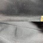Chanel Shoulder Bag Quilted CC Logo Bag Chain Pochette Leather Black Gold — view 8