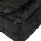 Chanel Shoulder Bag New Travel Line Nylon Black Silver — view 7