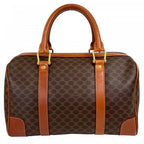 Celine Boston Bag Leather Brown Gold — view 2