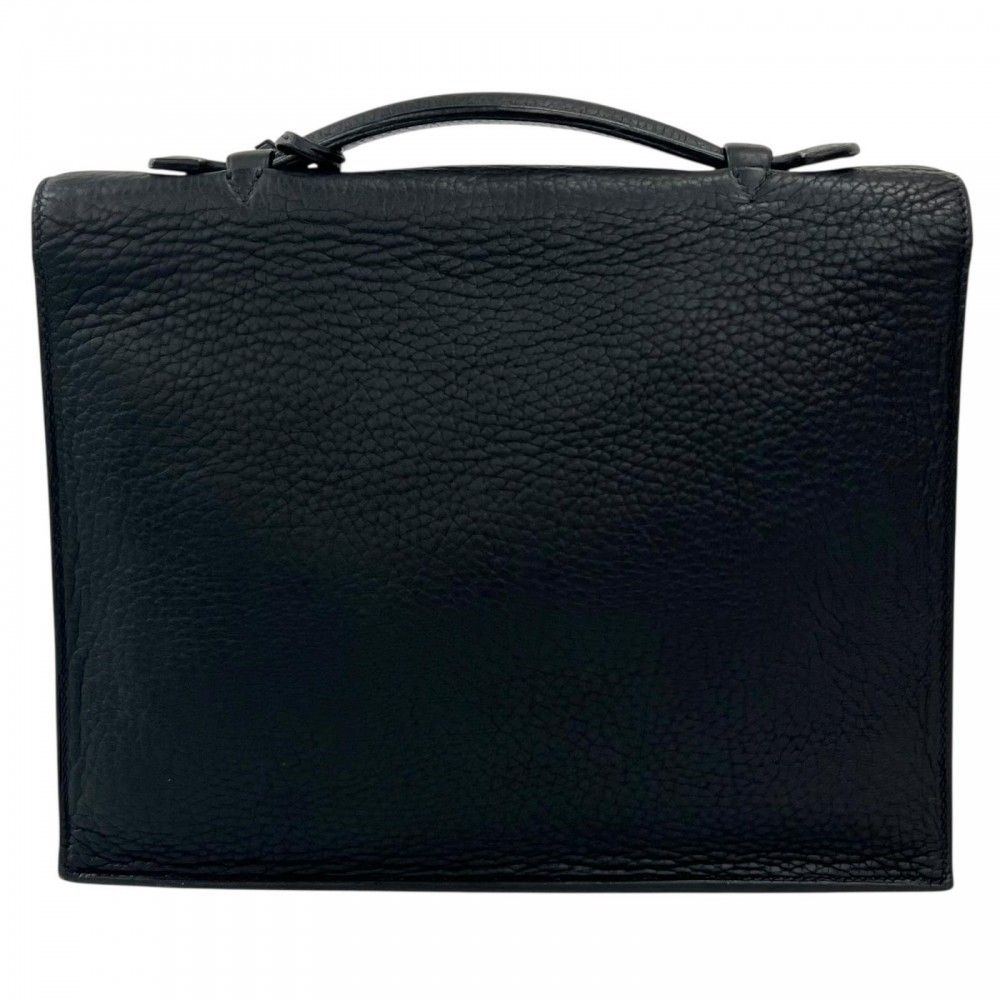 Hermes Handbag Sac a Depeches 27 Leather Black Silver — view 2