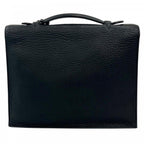 Hermes Handbag Sac a Depeches 27 Leather Black Silver — view 2