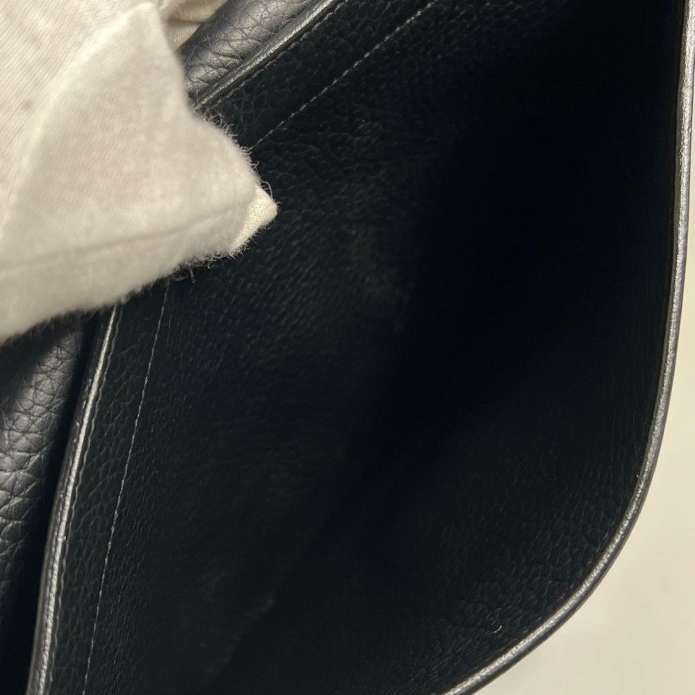 Hermes Handbag Sac a Depeches 27 Leather Black Silver — view 5