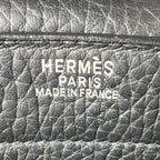 Hermes Handbag Sac a Depeches 27 Leather Black Silver — view 7
