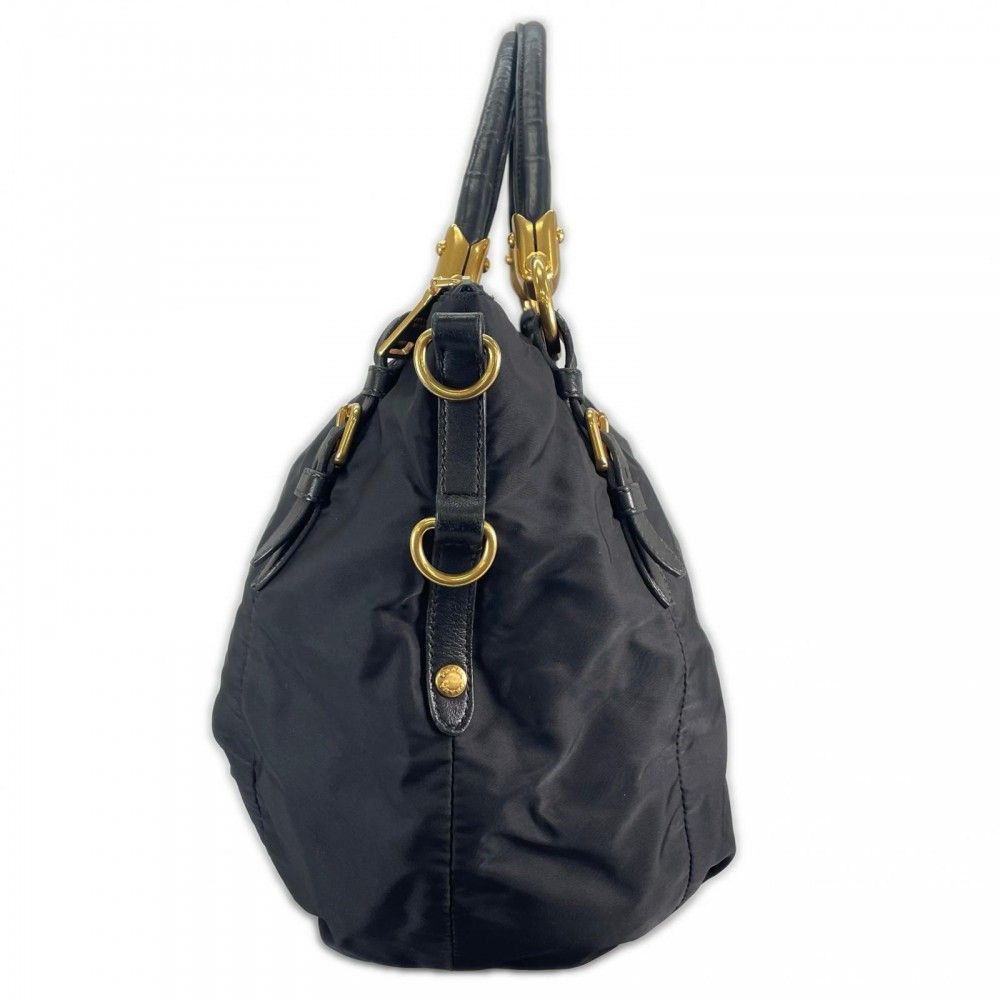 Prada Handbag Nylon Black Gold — view 3