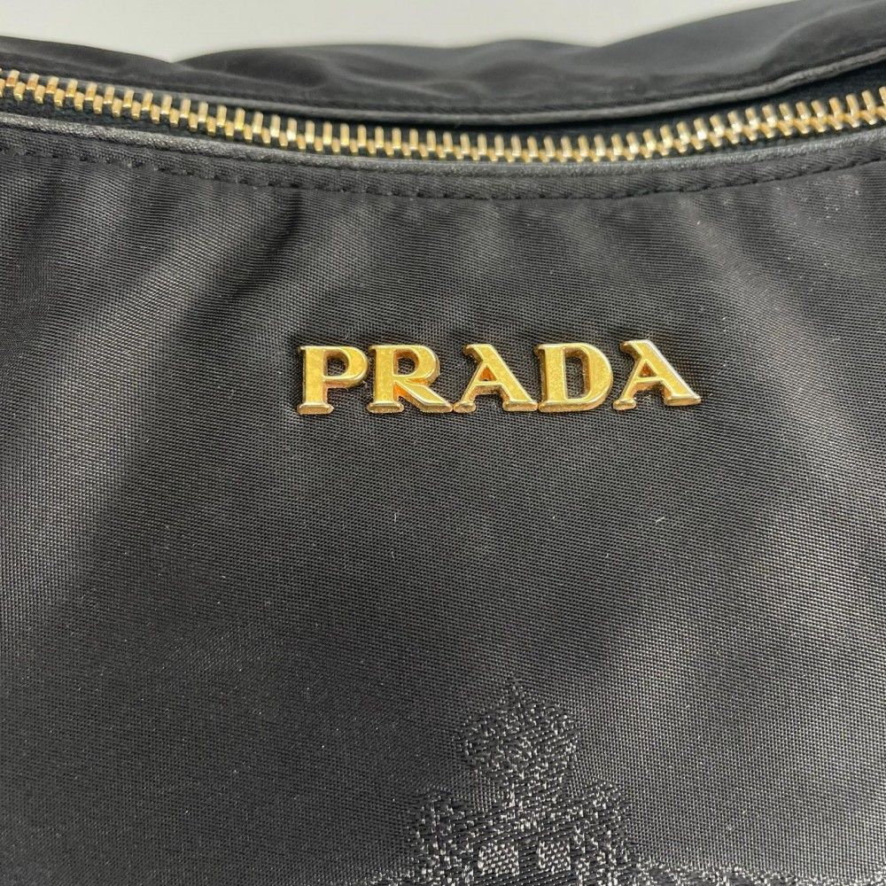 Prada Handbag Nylon Black Gold — view 8