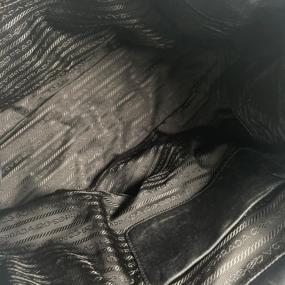 Prada Handbag Nylon Black Gold — view 5