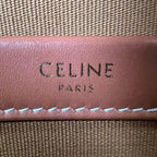Celine Tote Bag Triomphe Leather Brown Gold — view 7