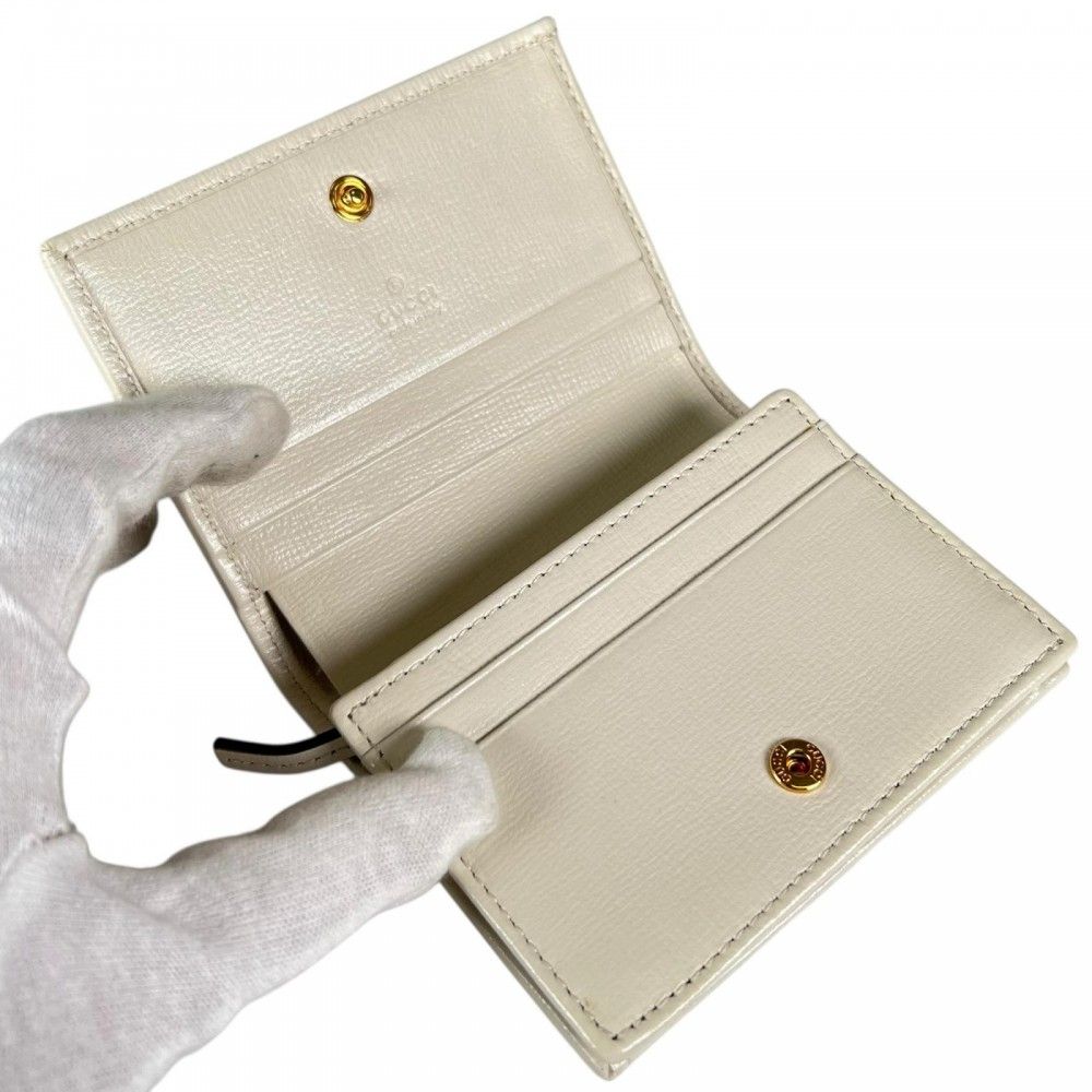 Gucci Bifold Wallet GG Canvas Brown Gold — view 5